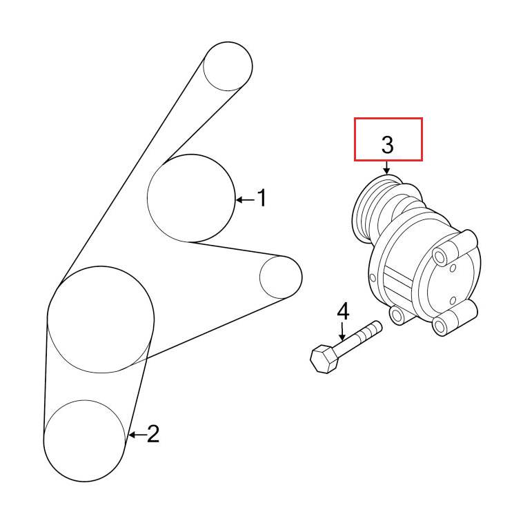 Tensioner v cheap belt