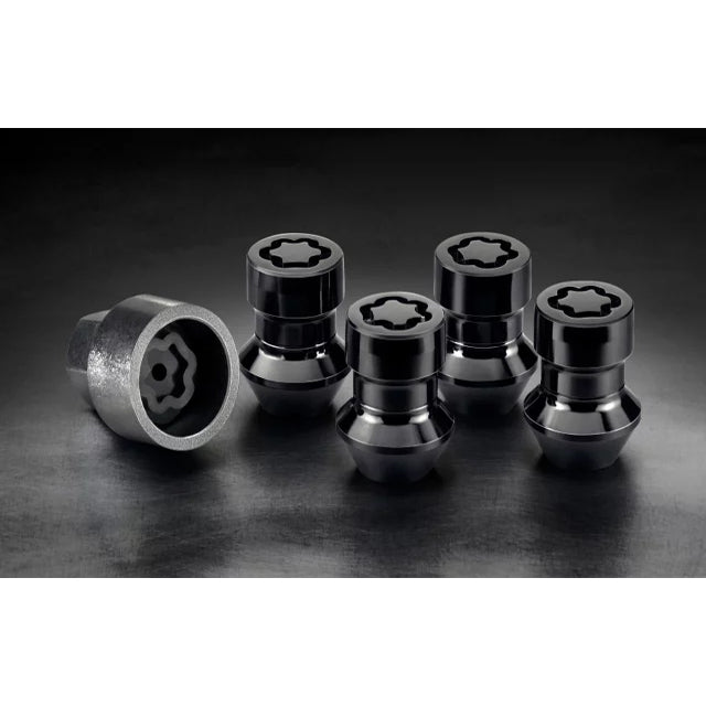 6 Spline Black Wheel Nuts 12x1.5 16 Set (4 STUD 6 Spline Black Wheel Nuts 12x1.5 16 Set (4 STUD