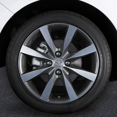 Mazda Genuine Accessory Wheel, Design 45A (Titanium w/ Machined Face) - 16" | Mazda2 (2011-2014)